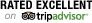 Rated excellent by TripAdvisor and FlipKey